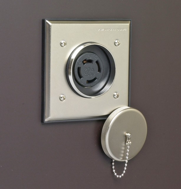Jetproof IP65 Compatible Wall Plate when not in use