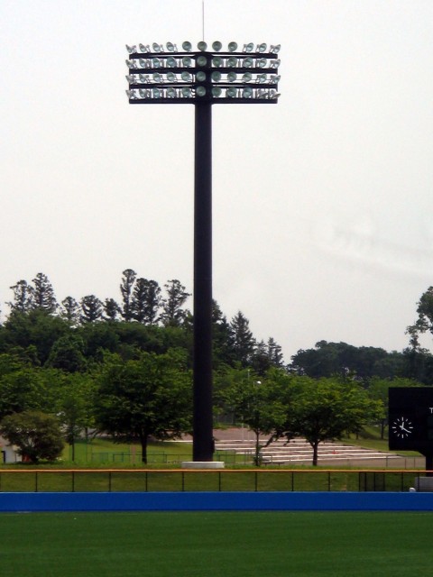 Ballpark lighting tower 2, Production example in Japan